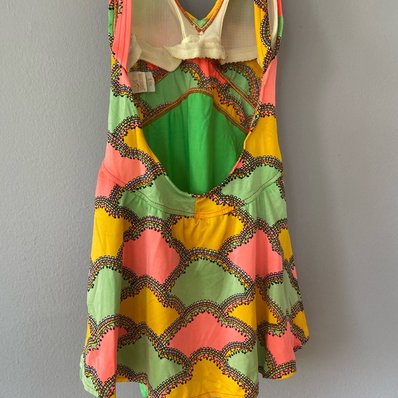 Vintage Jantzen Halter Neck Skirted One Piece Swimsuit Playsuit Size 16 - Picture 4 of 7